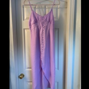 Lavender tulip hem boutique dress